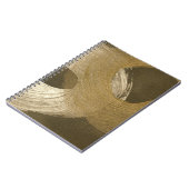 Zirkulärer Sandsturm in Tan und Dunkelbraun Notizblock (Linke Seite)