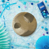 Zirkulärer Sandsturm in Tan und Dunkelbraun Pappteller (Party)