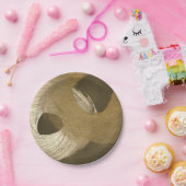 Zirkulärer Sandsturm in Tan und Dunkelbraun Pappteller (Party)