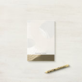 Zirkulärer Sandsturm in Tan und Dunkelbraun Post-it Klebezettel (Auf Schreibtisch)