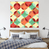 Zirkuläres Mosaikmuster, geometrische Abbildung. Leinwanddruck (Insitu (Schlafzimmer))