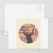 Zirkulärhirsche Postkarte (Vorne/Hinten)