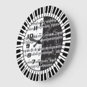 Zirkularisches Klavier und Musikhören Großuhr Große Wanduhr (Winkel)