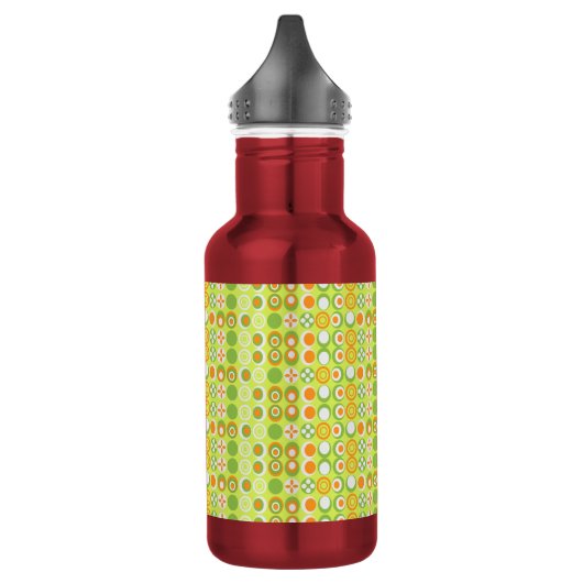 Zirkularmuster Edelstahlflasche (Links)