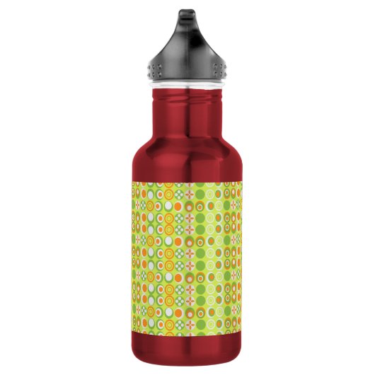 Zirkularmuster Edelstahlflasche (Rechts)