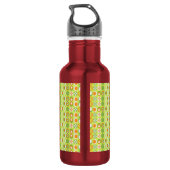 Zirkularmuster Edelstahlflasche (Rückseite)