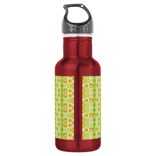 Zirkularmuster Edelstahlflasche (Rückseite)