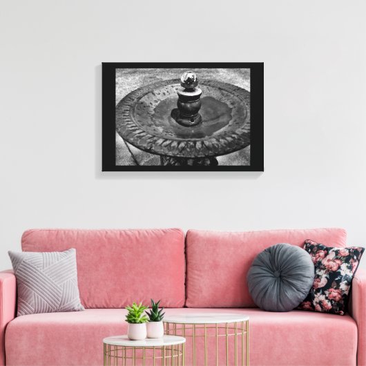 Zirkularwasserbrunnen Leinwanddruck (Insitu (Wohnzimmer))