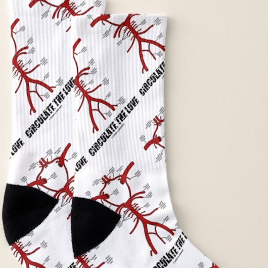 Zirkulieren des Liebe-Circle der Willis-Anatomie-R Socken