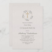 Zirkulierte religiöse Einladung (Vorne/Hinten)