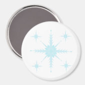Zirkulonmagnet mit Schneeflocken Magnet (Vorderseite/Rückseite)