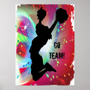 Zirkulorburst mit Cheerleader Poster