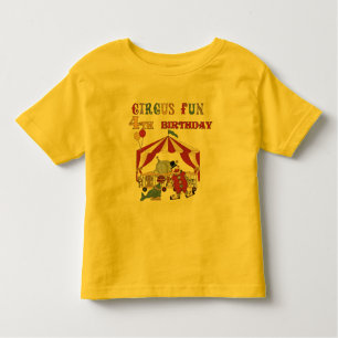 Zirkus-4. Geburtstags-T-Shirts und Geschenke Kleinkind T-shirt