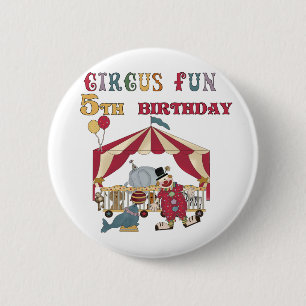 Zirkus 5. Geburtstagsgeschenke Button
