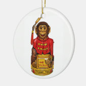 Zirkus-Affe Keramikornament (Links)