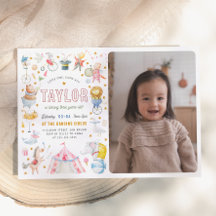 Zirkus | Aquarellkarneval Foto Geburtstag