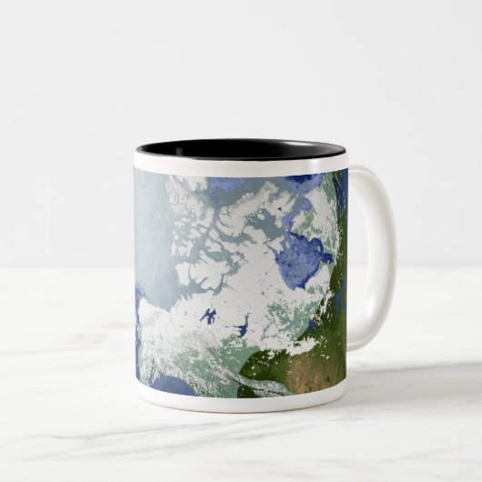 Zirkus-Arktische Permafrost Zweifarbige Tasse (VorderseiteRechts)