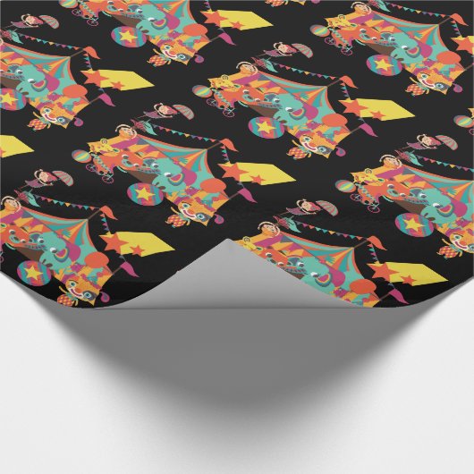 Zirkus-Ausführende Geschenkpapier (Ecke)