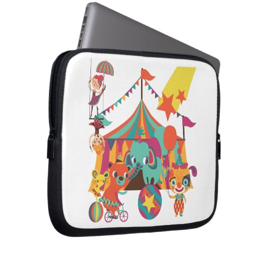 Zirkus-Ausführende Laptopschutzhülle (Vorne Rechts)