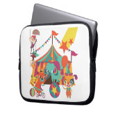 Zirkus-Ausführende Laptopschutzhülle (Vorderseite Links)