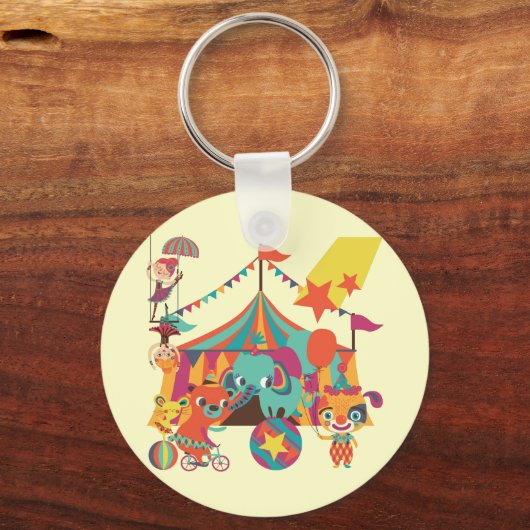 Zirkus-Ausführende Schlüsselanhänger (Vorderseite)