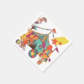 Zirkus-Ausführende Serviette (Ecke)