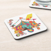 Zirkus-Ausführende Untersetzer (Linke Seite)