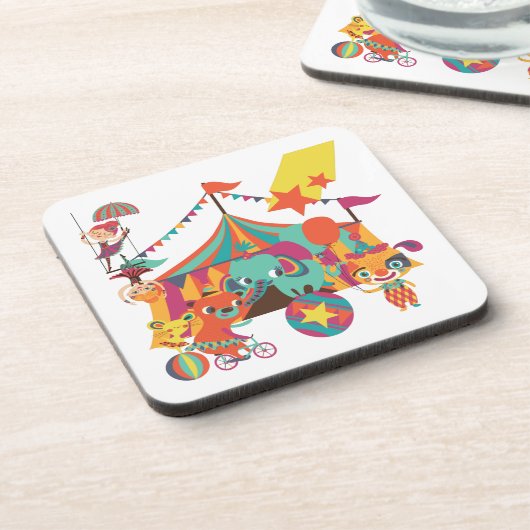 Zirkus-Ausführende Untersetzer (Linke Seite)