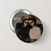 Zirkus-Außerirdische-Knopf Button (Vorne & Hinten)