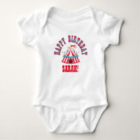 Zirkus-Baby-Shirt mit individuellem Namen