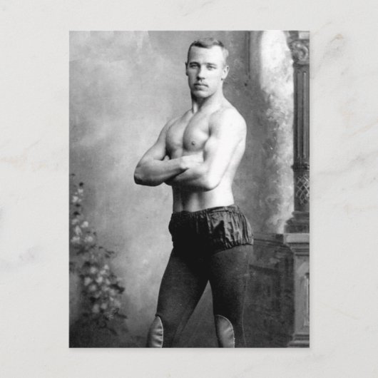 Zirkus Beefcake 1898 Postkarte (Vorderseite)