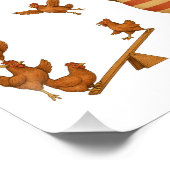 Zirkus bemalter Krokodil Poster (Ecke)