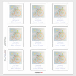 Zirkus-Bike-Buchzeichen Aufkleber