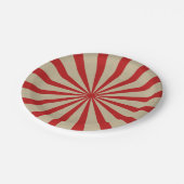 Zirkus Birthdaty Party-Teller Pappteller (Schrägansicht)