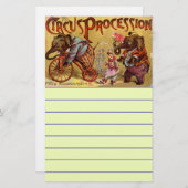 Zirkus Briefpapier (Vorne/Hinten)