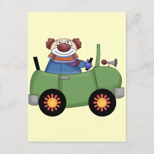 Zirkus Clown Car Postkarte