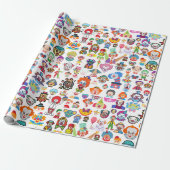 Zirkus Clown Geschenkverpackung Party-Geschenkpapi Geschenkpapier (Ungerollt)