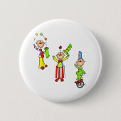 Zirkus-Clowns Button (Vorderseite)