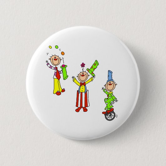 Zirkus-Clowns Button (Vorderseite)