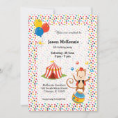 Zirkus Einladung (Vorderseite)