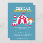 Zirkus Einladung (Vorne/Hinten)