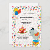 Zirkus Einladung (Vorne/Hinten)