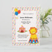 Zirkus Einladung (Stehend Vorderseite)