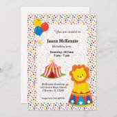 Zirkus Einladung (Vorne/Hinten)