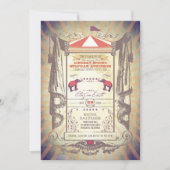 Zirkus Einladung (Vorderseite)