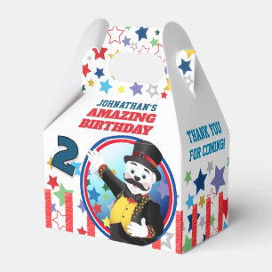 Zirkus Eisbär Ringmaster Geburtstag Geschenkschachtel