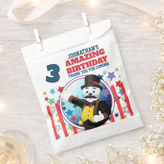 Zirkus Eisbär Ringmeister  Geschenktütchen (Ausgeschnitten)
