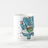 Zirkus-Elefant, der Erdnüsse verkauft Kaffeetasse (Mittel)