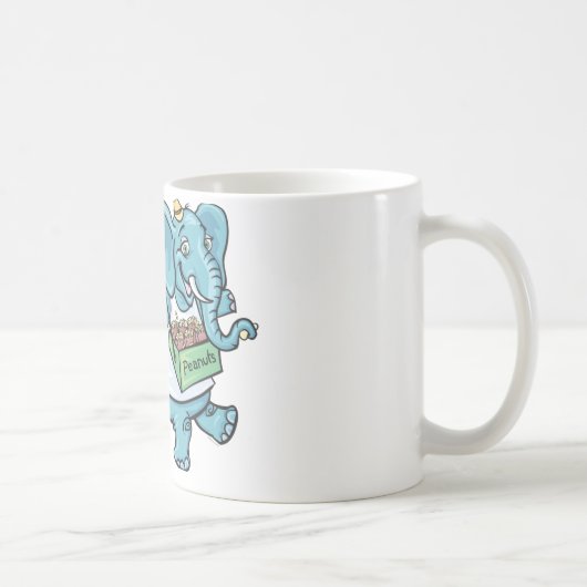 Zirkus-Elefant, der Erdnüsse verkauft Kaffeetasse (Rechts)