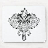 Zirkus-Elefant-Gekritzel Mousepad (Vorne)